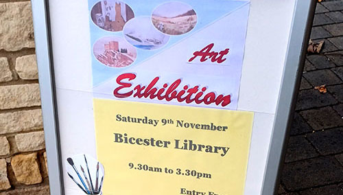 Bicester Art Club Exhibition at Bicester Library