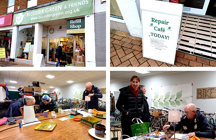 Go to the awesome repair café on Sheep Street at Bicester Green